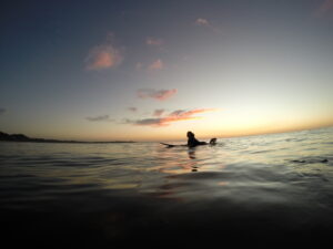 Surfing at Playa Guiones, Costa Rica