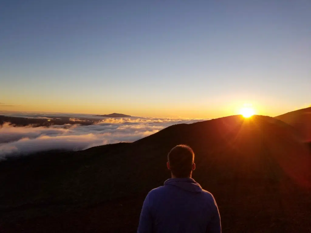 Sunset from Mauna Kea Visitor's Center, Big Island of Hawaii