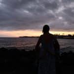 Big Island Itinerary - Mother and 2 children at sunset